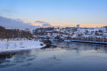 River Nidelva in Trondheim, Norway