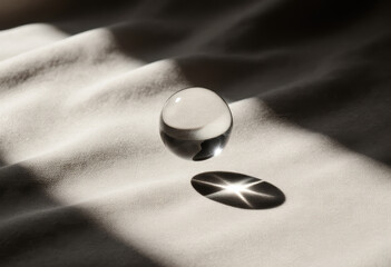 Spherical Object on Textured Surface with Light Reflection