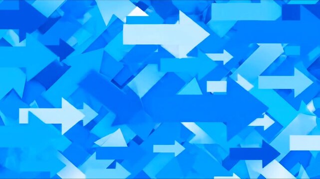 Blue abstract arrows