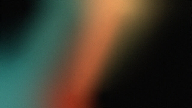 Vibrant gradient background with orange teal and black colors abstract noise texture futuristic dynamic poster header cover wallpaper banner backdrop design - Powered by Adobe