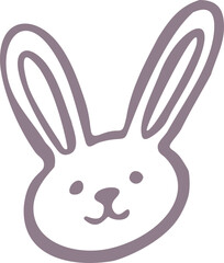 Obraz premium Hand Drawn Rabbit Doodle