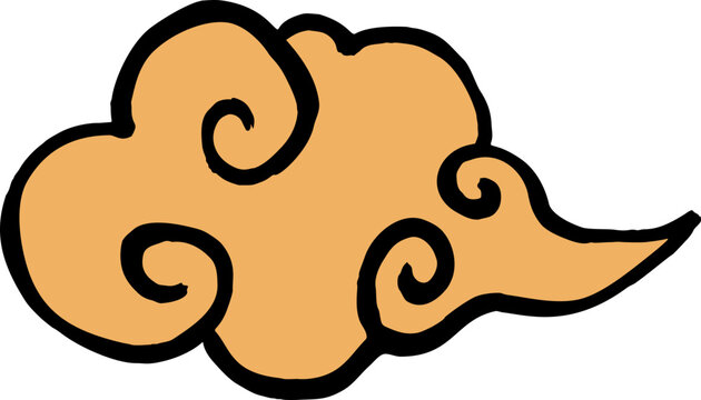 Japanese Cloud Hand Drawn
