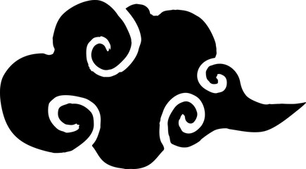 Japanese Cloud Brush Stroke © lunarts_studio