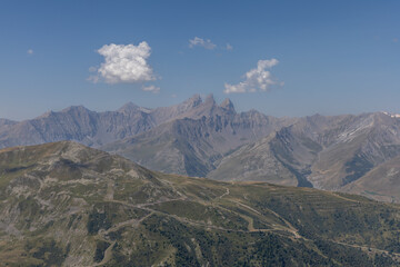Fototapeta premium Beautiful alpine landscape in the Maurienne valley near Valmeinier, Savoie , France
