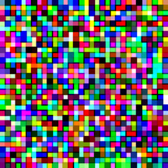 Fototapeta premium Abstract Pixel Color Grid Background RGB Noise Grid