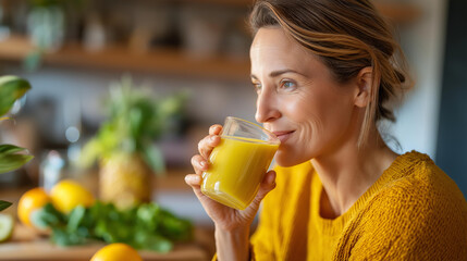 Woman nutrition meal prep, blender kitchen healthy diet, vitamins smoothie female, person nutritionist preparation, natural organic fruit, protein shake, with copy space