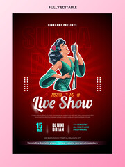 Event poster music flyer template