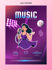Event poster music flyer template