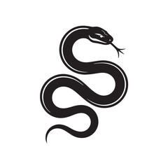 Fototapeta premium Snake line art (1).eps