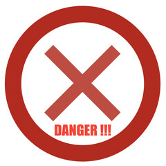 Obraz premium no entry sign