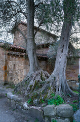Church of Santa Mar&iacute;a de Lebe&ntilde;a in the municipality of Cillorigo de Li&eacute;bana in the Li&eacute;bana region. Picos de Europa. Cantabria. Spain. Europe