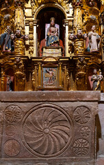 Obraz premium Church of Santa María de Lebeña in the municipality of Cillorigo de Liébana in the Liébana region. Picos de Europa. Cantabria. Spain. Europe