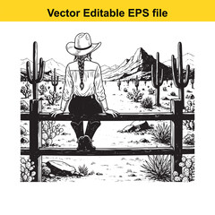  black and white hammock under a palm tree vector illustration