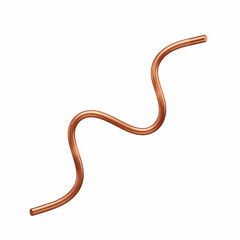 Fototapeta premium Copper Pipe S-Shaped Tube