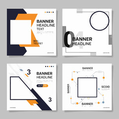corporate identity template with business card, Modern banner business card template