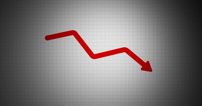 animated graph of marketing sales showing profit and loss concept in a dynamic financial visualization