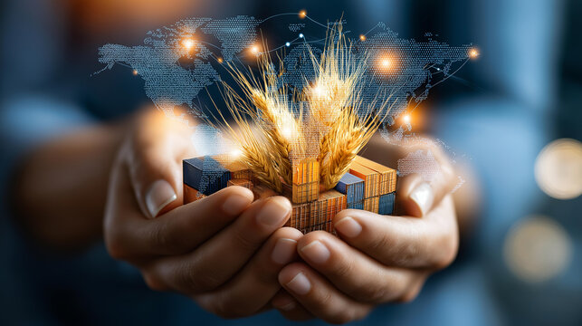 Agricultural trade enhancement through wheat exports boosting global food security initiatives, economic cooperation strengthening, international commodity distribution, supply chain
