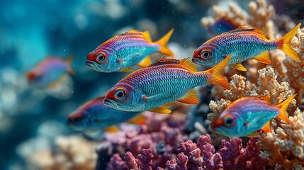 Exotic Ocean Wildlife Scene