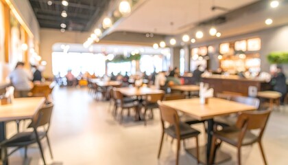 A bustling café interior featuring wooden tables, ambient lighting, and patrons enjoying their time