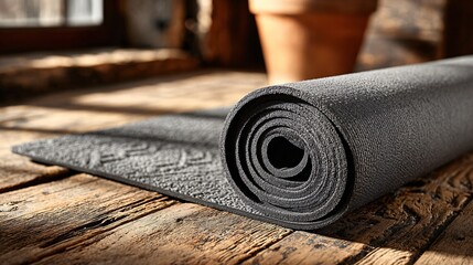 Fitness and Meditation Equipment in Home Gym