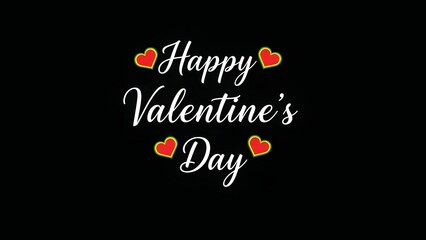 Valentine's day greeting with heartfelt wishes