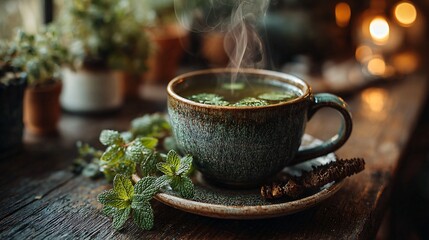 Relaxing Tea Time Concept
