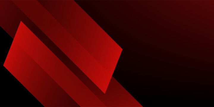 Abstract red and black background with diagonal gradient shapes