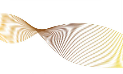 Futuristic digital abstraction of motion through curved lines