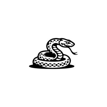 snake symbol on white background