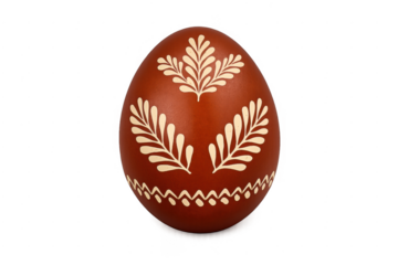 Traditional easter egg pysanka with folk art pattern