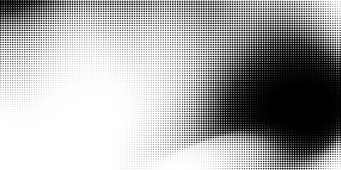 Halftone gradient. Dotted gradient, smooth dots spraying and halftones dot background seamless horizontal geometric pattern vector template set