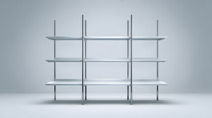 Modern Shelf Design: An elegant and minimalist shelf unit, with clean lines and a contemporary design, showcasing simplicity and functionality. 