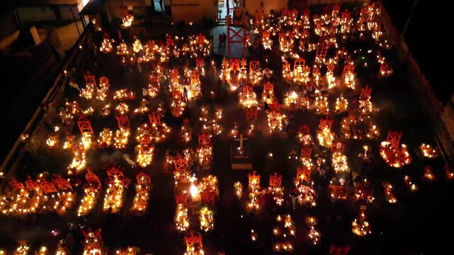 Dia de Muertos Arocutin aereo