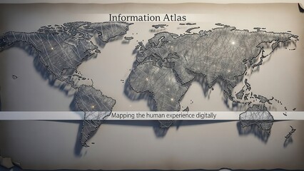 Information Atlas World Map Network Connection