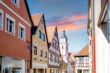 Obraz premium Altstadt, Neustadt an der Aisch, Bayern, Deutschland 