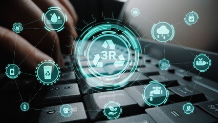 Reuse, reduce, and recycle form the 3R concept that supports sustainability. The 3R principle, especially reuse and recycle, helps reduce waste effectively. Funnel