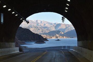 View The Beautiful Potrerillos Dam
