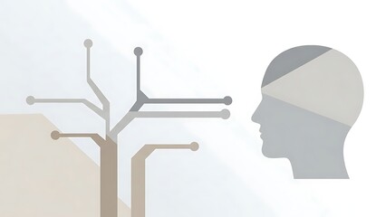 Minimalist brain with neural connections and profile