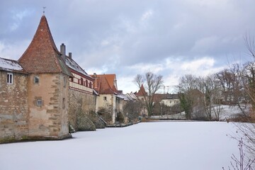 Wei&szlig;enburg - Stadtmauer im Winter