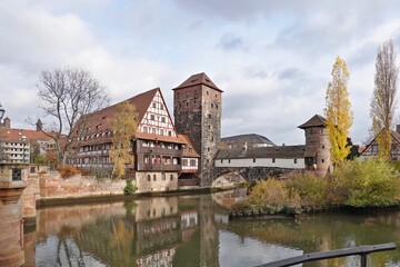 N&uuml;rnberg - Henkerbr&uuml;cke mit Wasserturm