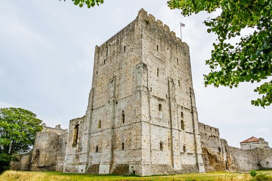 Ruins of Portchester Castle, Portchester, Fareham, Hampshire, UK