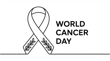 Celebrating world cancer day Vector