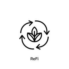 Universal Recycling Arrows Icon Representing Circular Economy, Environmental Conservation, and Waste Management Sustainability