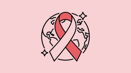 Global awareness ribbon Vector