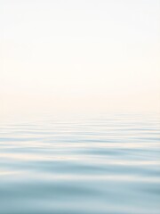 Cloud Dancer 2026 presents tranquil abstract landscape with soft blue beige gradients. Minimalist horizontal composition evokes peaceful waters and misty horizons for meditation and wellness projects.