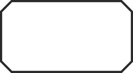 Label border frame minimalist design