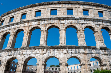 Fototapeta premium Part of the Amphitheater in Pula, Croatia