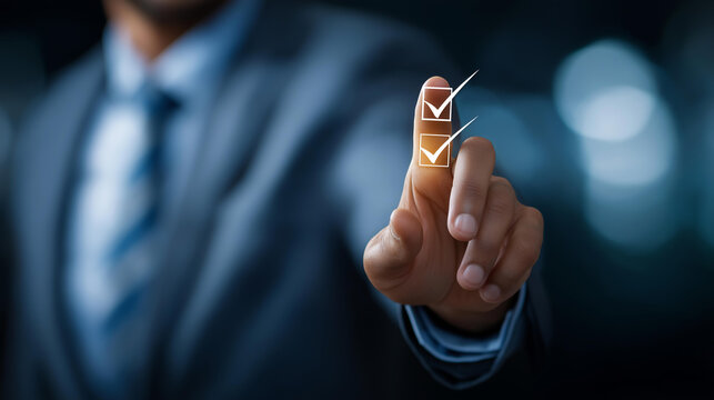 Faceless man using virtual touch screen presses word revision revision inspection business finance procedure concept important tax statistics assessment crisis audit