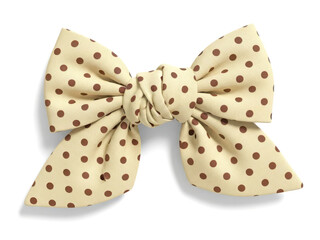 Elegant polka dot bow hair accessory