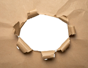 Torn kraft paper background rustic